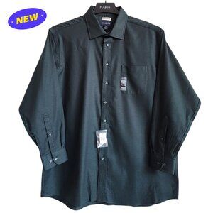 18 34/35 Green Dress Shirt Traditional Fit Dark Jos A Bank New Solid Mens Opened